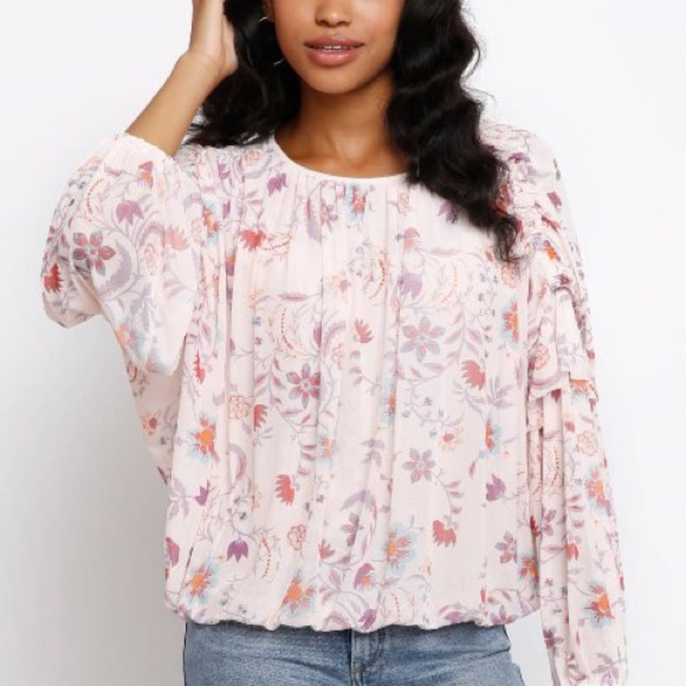 Free People Floral Blouse